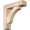 Ekena Millwork Imperial Block Smooth Bracket w/ Offset Brace, Douglas Fir, 5 1/2"W x 20"D x 20"H BKT0604X20X20IMP05SDF - alternate 1